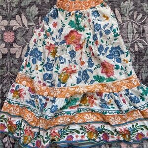 Rachel Zoe Multicolor Floral A-Line Skirt